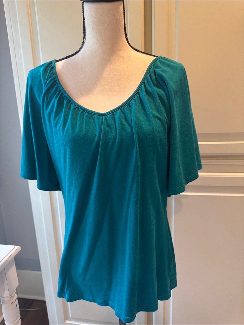 Old Navy Teal Scoop Neck Short Sleeve Top